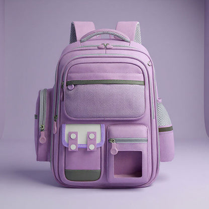 Sac à Dos Enfant pour École primaire de Haute Qualité Mauve – حقيبة ظهر مدرسية للأطفال بنفسجي