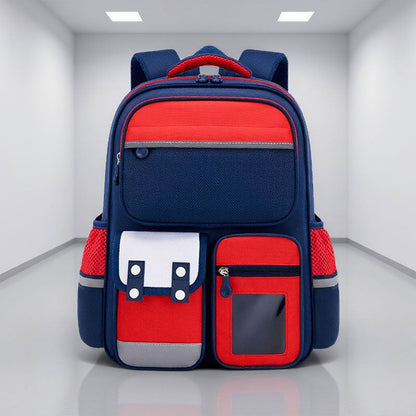 Sac à Dos Enfant pour École primaire de Haute Qualité Bleu et Rouge – حقيبة ظهر مدرسية للأطفال أزرق وأحمر