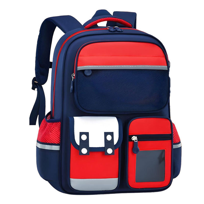 Sac à Dos Enfant pour École primaire de Haute Qualité Bleu et Rouge – حقيبة ظهر مدرسية للأطفال أزرق وأحمر تنزوت