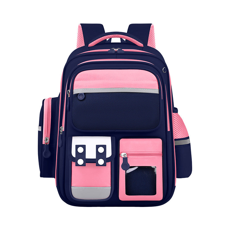 Sac à Dos Enfant pour École primaire de Haute Qualité Bleu et Rose – حقيبة ظهر مدرسية للأطفال أزرق ووردي