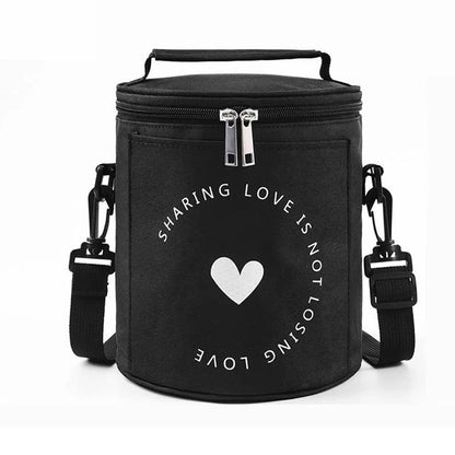 Sac à déjeuner isotherme portable avec bandoulière – حقيبة حفظ الطعام حافظة للحرارة