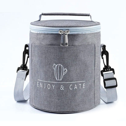 Sac à déjeuner isotherme portable avec bandoulière – حقيبة حفظ الطعام حافظة للحرارة