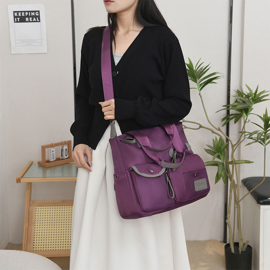 Sac à main femmes élégant multi-poches nylon imperméable