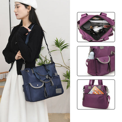 Sac à main femmes élégant multi-poches nylon imperméable