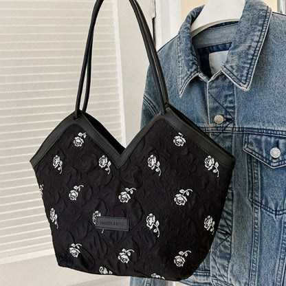 Sac à bandoulière à motif floral avec motif de patch de lettre