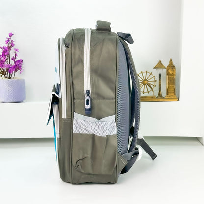 Sac à Dos pour Enfants avec Trousse Assortie 2504 Vert – حقيبة ظهر مدرسية للأطفال مع مقلمة أخضر