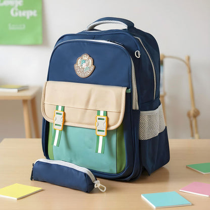 Sac à Dos pour Enfants avec Trousse Assortie KBAG Bleu Nuit V1 – حقيبة ظهر مدرسية للأطفال مع مقلمة أزرق ليلي تنزوت