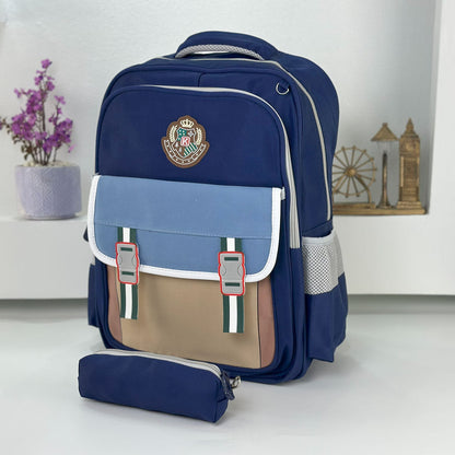 Sac à Dos pour Enfants avec Trousse Assortie KBAG Bleu Nuit V2 – حقيبة ظهر مدرسية للأطفال مع مقلمة أزرق ليلي