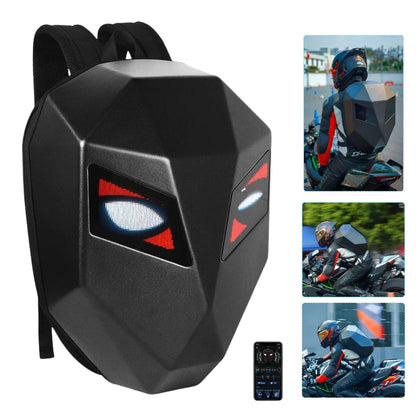 Crelander Sac à dos moto a écran d'affichage LED 3D,extensible et étanche - حقيبة ظهر ثلاثية الابعاد للدراجات النارية مع شاشة عرض بعينين - تنزوت