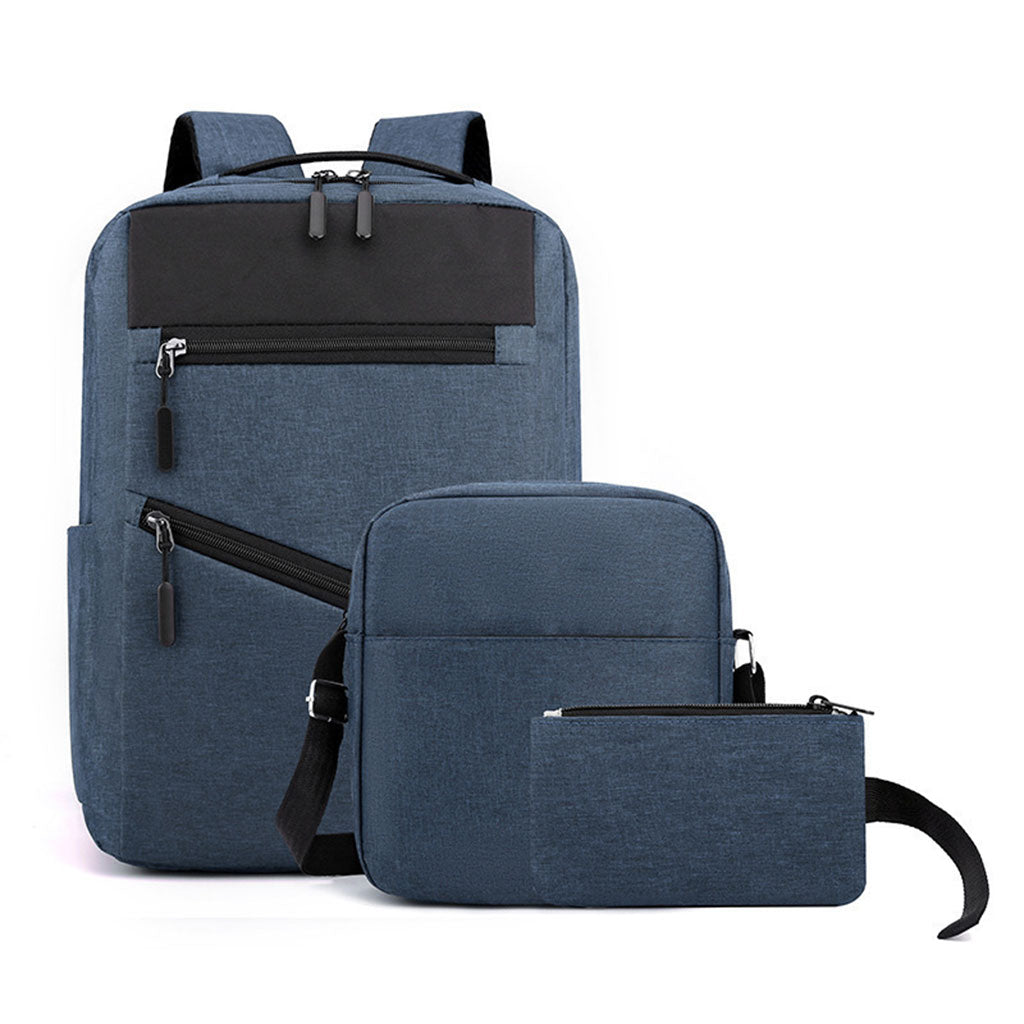 Sac à Dos de Grande Capacité pour Homme 3en1 Tendance pour Lycéens - Gris