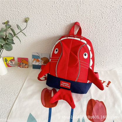 Sac à dos Enfants Design Requin Mignon Bleu – حقيبة أطفال برسوم القرش أزرق