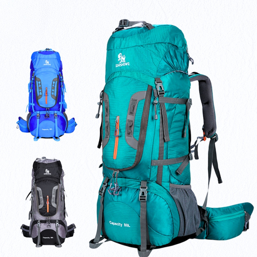 Sac à dos randonnée professionnel 80 L étanche, système de soutien dorsal léger تنزوت