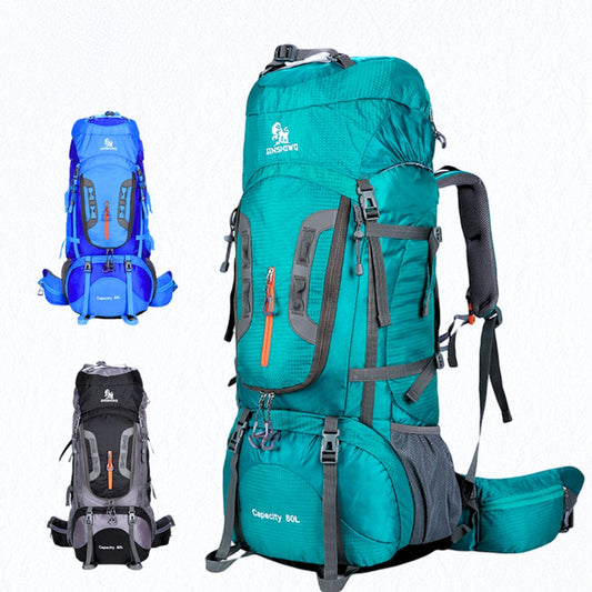 Sac à dos randonnée professionnel 80 L étanche, système de soutien dorsal léger تنزوت