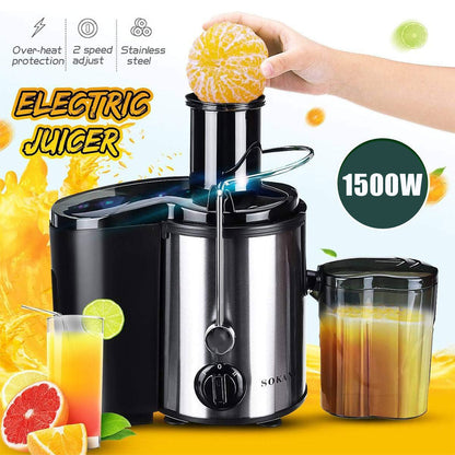 Centrifugeuse Extracteur de Jus 1500W pour Fruits et Légumes 2 vitesses – عصارة كهربائية