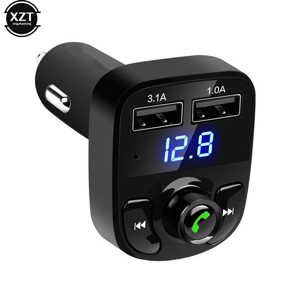Car X8 Wireless Bluetooth FM Transmitter Kit USB Fast Charger Adapter Mp3 Player