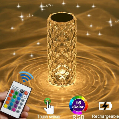 Lampe led en cristal Diamant style RGB 16 Couleurs تنزوت