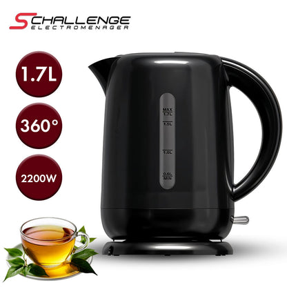 Bouilloire électrique sans fil SCHALLENGE 2200W 1.7 Litres – غلاية كهربائية - تنزوت