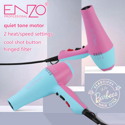 ENZO PROFESSIONAL Seche cheveux Ionic turbo 17000 RPM Edition Barbie