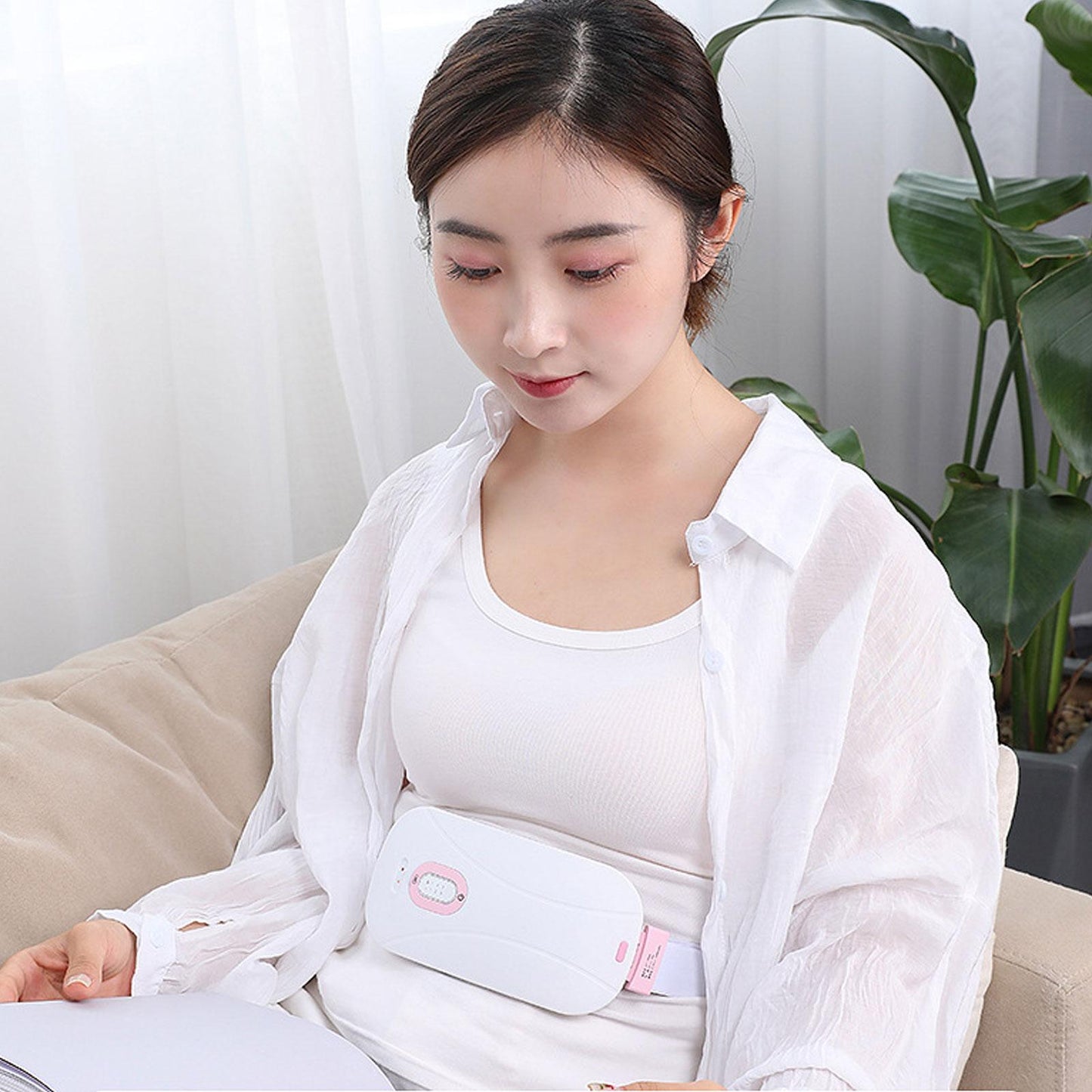 Ceinture chauffante abdominale pour soulager les douleurs menstruelles - حزام تسخين البطن لتخفيف الام الدورة