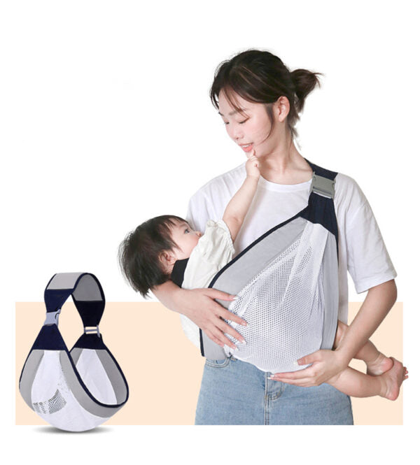 Écharpe à double usage pour nouveau-né 0-36M en tissu maillé تنزوت