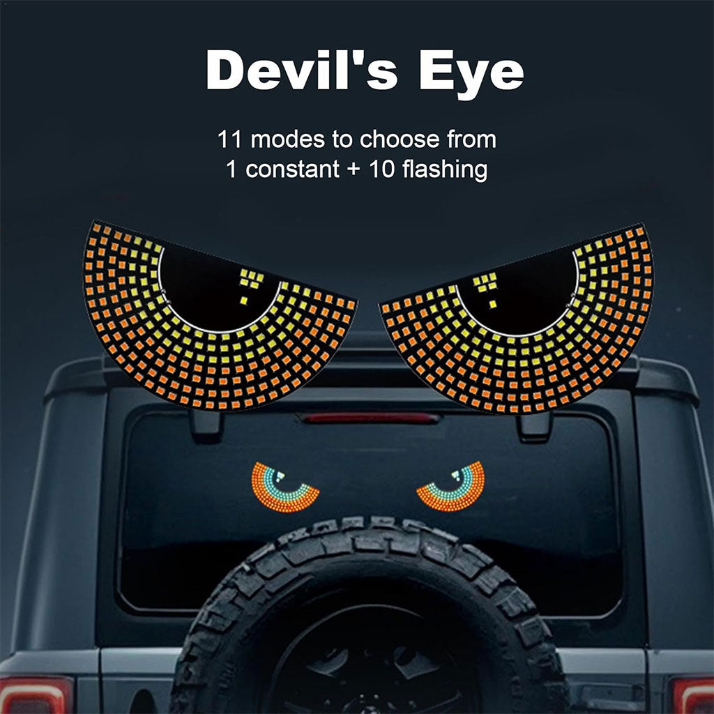 Feux de Voiture à LED Dynamiques Devil Eyes pour Pare-brise Arrière