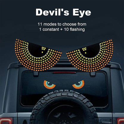 Feux de Voiture à LED Dynamiques Devil Eyes pour Pare-brise Arrière