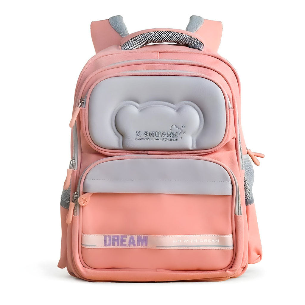 Sac à Dos Scolaire Orthopédique pour Enfants X-SHUAIQI Rose – محفظة مدرسية للأطفال وردي