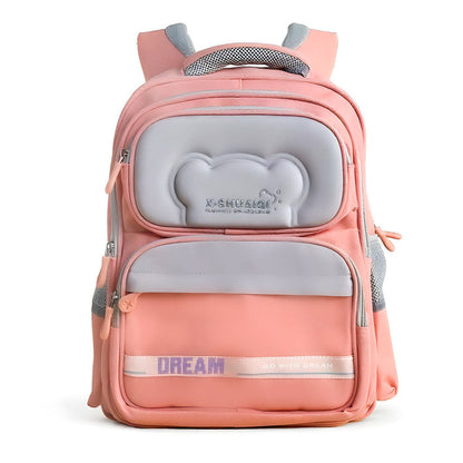 Sac à Dos Scolaire Orthopédique pour Enfants X-SHUAIQI Rose – محفظة مدرسية للأطفال وردي
