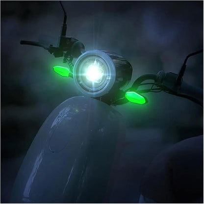 Clignotants LED pour moto avec Projection couleur et 27 modes de Signal – إشارة دراجات نارية ملونة