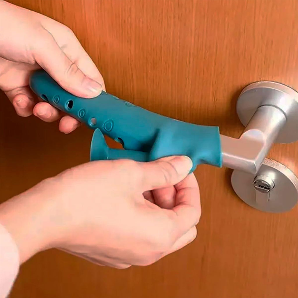 Poignée de porte en silicone avec ventouse pour absorber le choc 1Pcs – مقبض من سيليكون لحماية الحائط