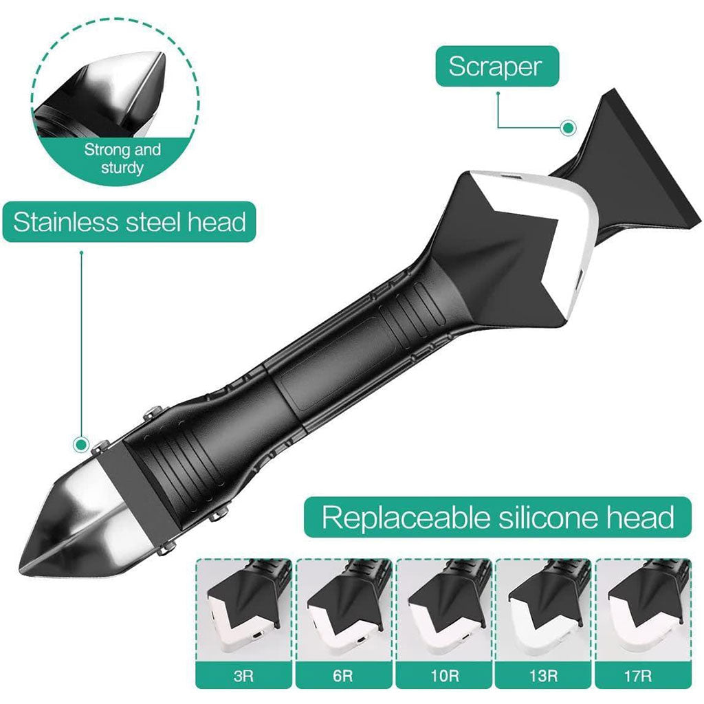 Lisseur Joint Silicone Outil 5 en 1 pour Tous Types de Joints