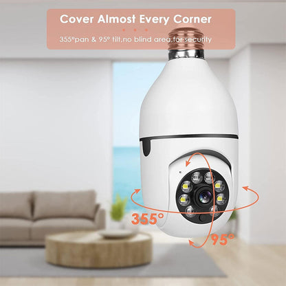 Caméra à ampoule Wi-Fi Vision Panoramique 1080p – كاميرة مراقبة وايفاي