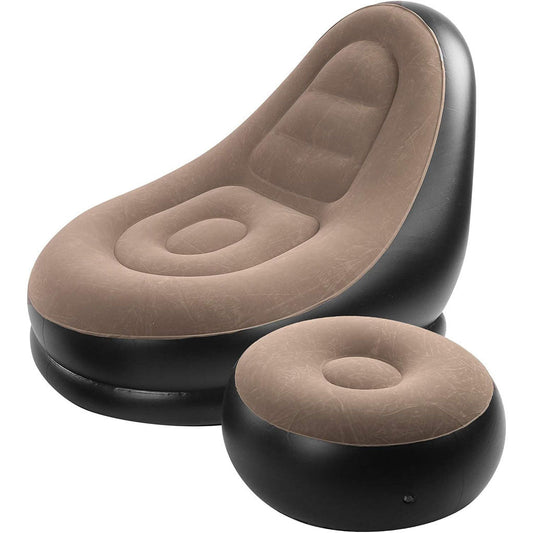 Chaise Gonflable avec Repose-Pieds Très Confortable – كرسي إسترخاء قابل للنفخ تنزوت