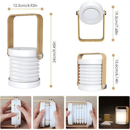 Lampe de Table Télescopique et Pliable 4 en 1 à intensité variable 3 niveaux