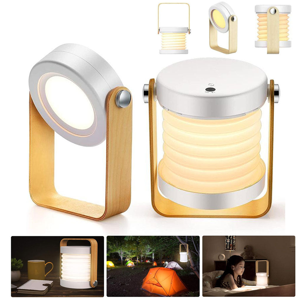 Lampe de Table Télescopique et Pliable 4 en 1 à intensité variable 3 niveaux تنزوت