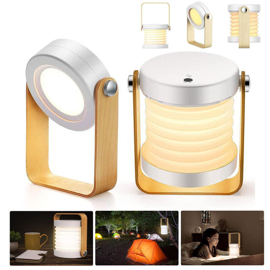 Lampe de Table Télescopique et Pliable 4 en 1 à intensité variable 3 niveaux تنزوت