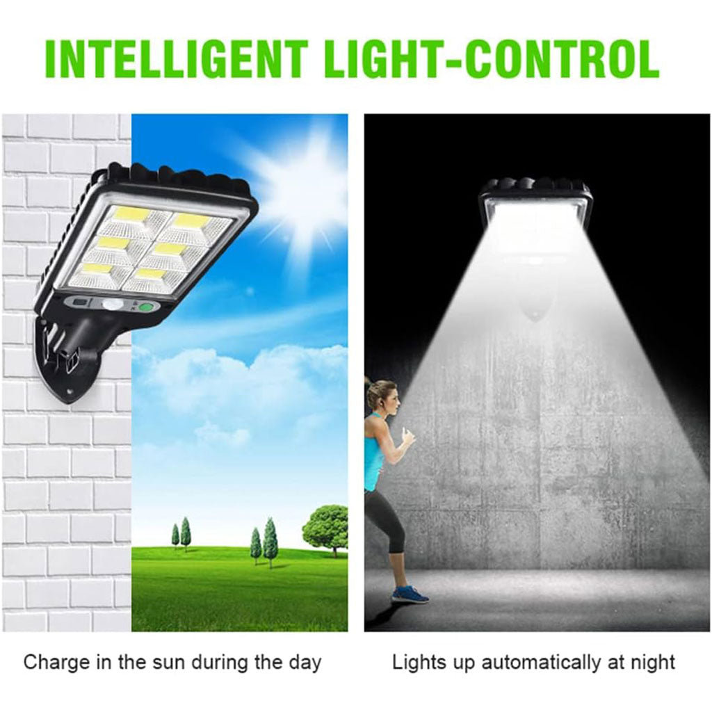 Lampadaires solaires à LED d’extérieur avec détecteur de mouvements – مصباح خارجي يعمل بالطاقة الشمسية