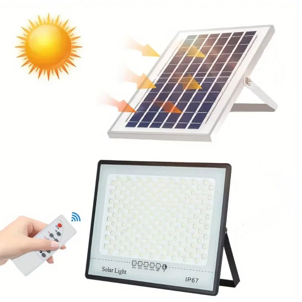 Lampadaire d’extérieur avec panneau solaire 60W étanches IP67 – مصباح خارج يعمل بالطاقة الشمسية
