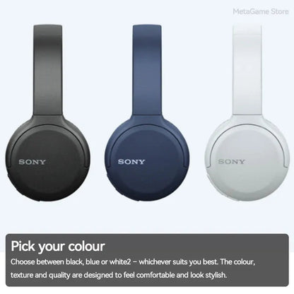 Sony Casque Bluetooth Original sans fil assistant vocal intégré, charge rapide, autonomie jusqu'à 35 heures WH-CH510