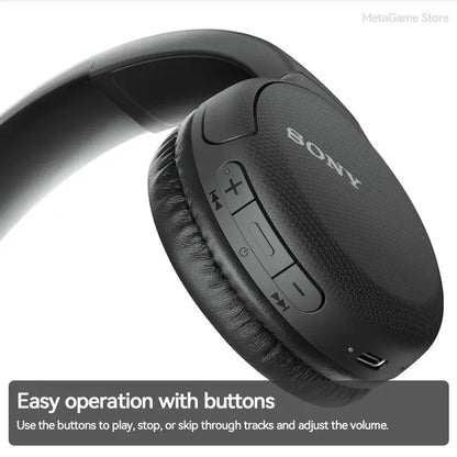 Sony Casque Bluetooth Original sans fil assistant vocal intégré, charge rapide, autonomie jusqu'à 35 heures WH-CH510