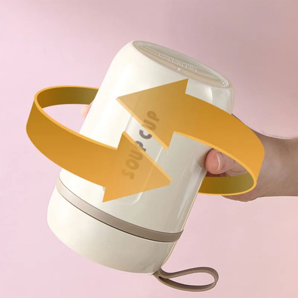 Boîte à Déjeuner Portable pour Soupes avec Sac Isotherme – علبة طعام محمولة