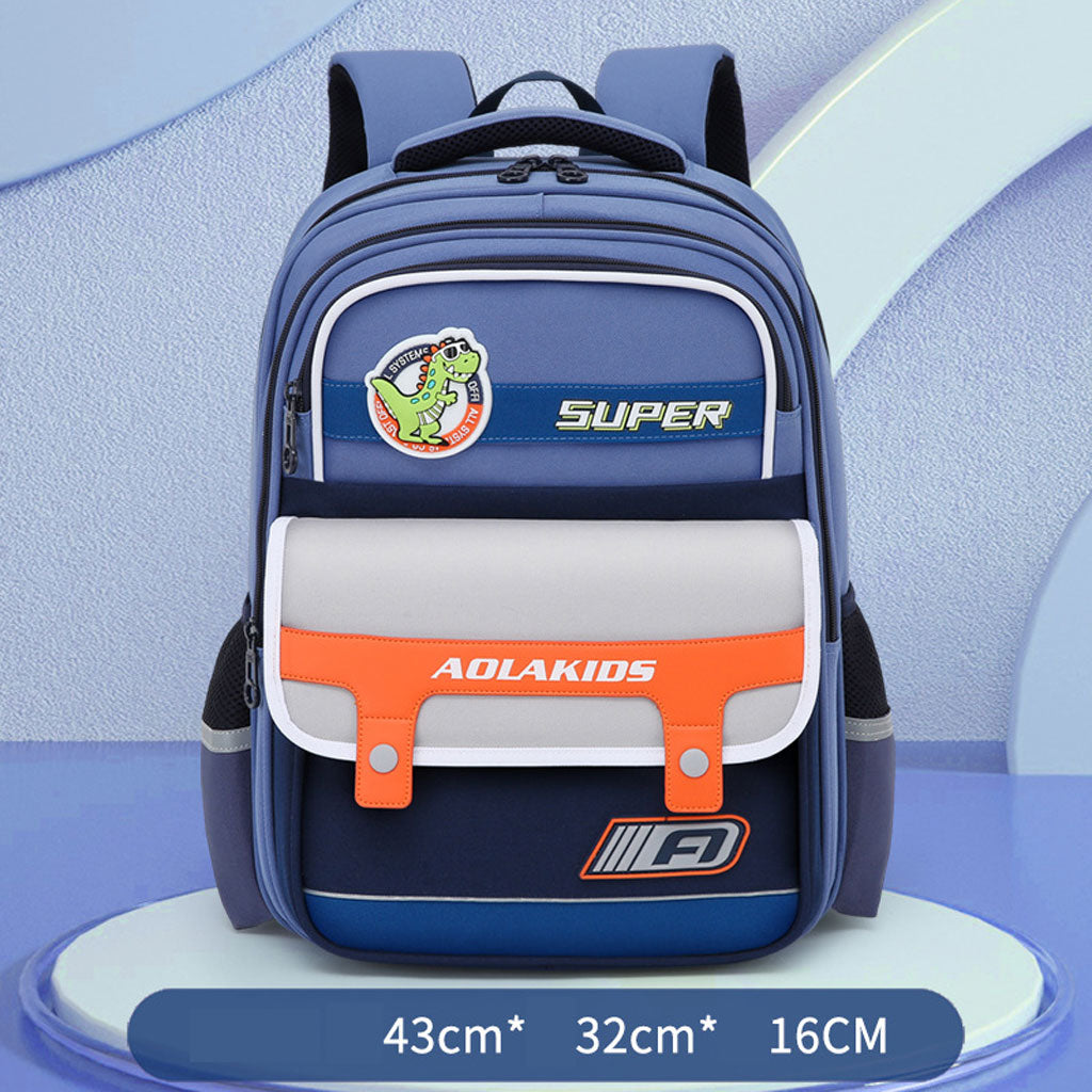 Sac à Dos Enfant Space Design Ludique Multi-Poches Bleu – حقيبة مدرسية للأطفال لون أزرق