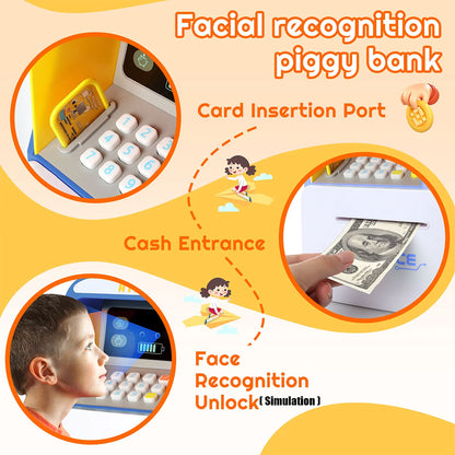 Tirelire avec carte bancaire personnelle pour enfants – حصالة أموال للأطفال