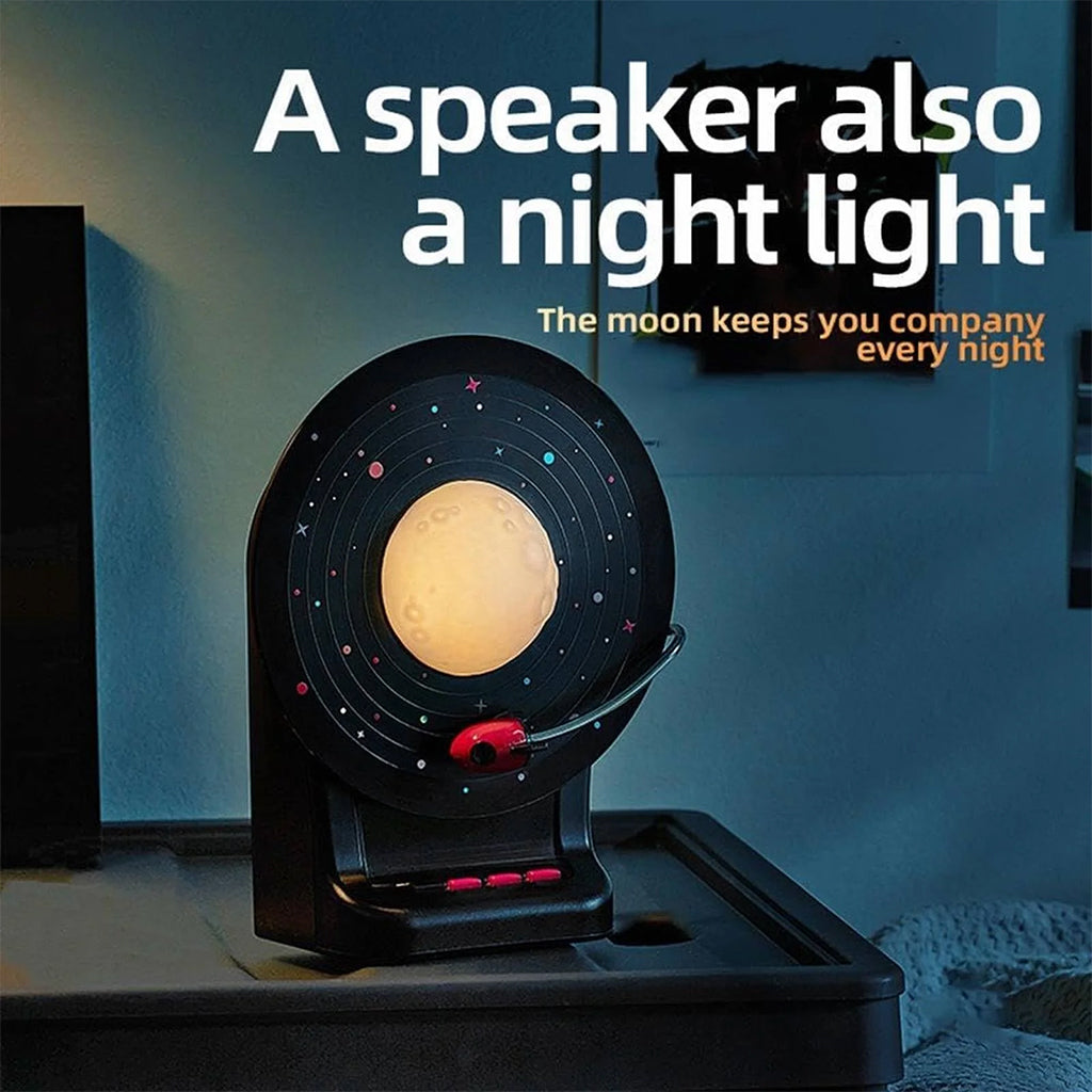 Haut Parleur Bluetooth avec lampe lunaire LED 3D à 7 couleurs réglables – مكبر صوت بلوتوث