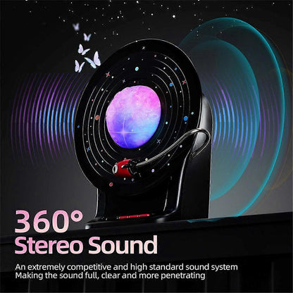 Haut Parleur Bluetooth avec lampe lunaire LED 3D à 7 couleurs réglables – مكبر صوت بلوتوث