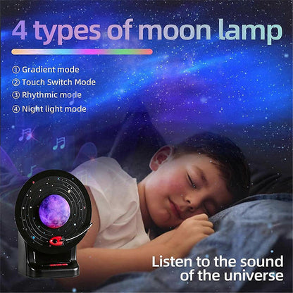 Haut Parleur Bluetooth avec lampe lunaire LED 3D à 7 couleurs réglables – مكبر صوت بلوتوث