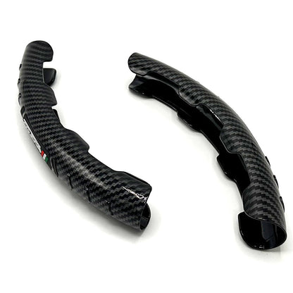 Couvre Volant Universel en Carbon Fiber 2Pcs