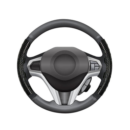 Couvre Volant Universel en Carbon Fiber 2Pcs