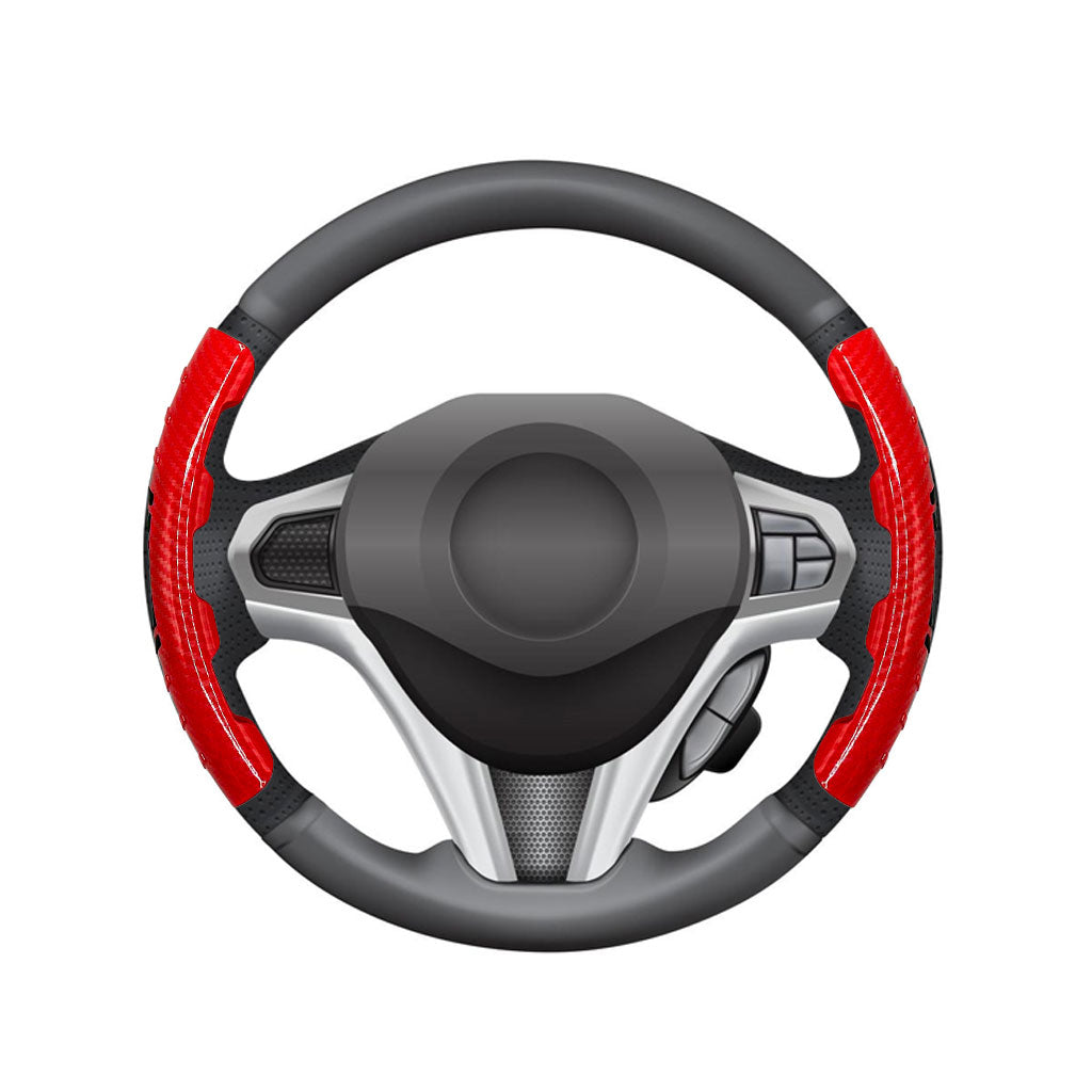 Couvre Volant Universel en Carbon Fiber 2Pcs