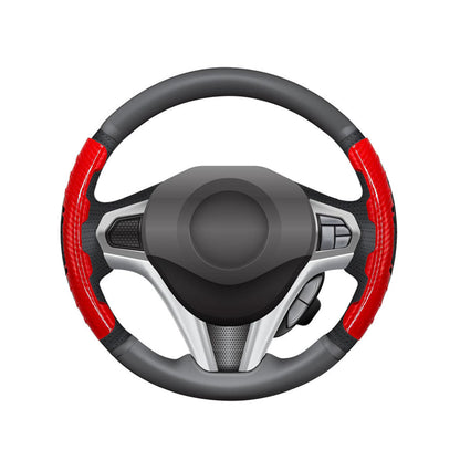 Couvre Volant Universel en Carbon Fiber 2Pcs